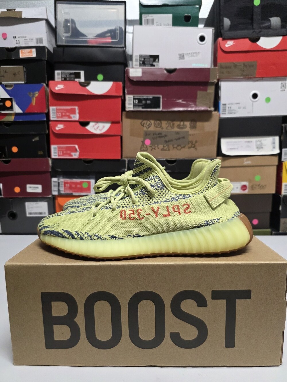 adidas Yeezy Boost 350 V2  "Semi Frozen Yellow" Sz 11.5